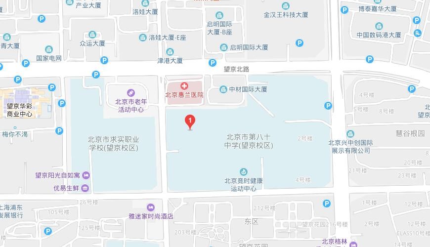 北京市第八十中学国际部地图图片