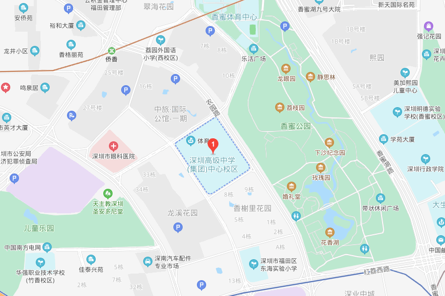深圳高级中学国际部地图图片