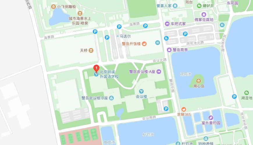 北京明诚外国语学校地图图片