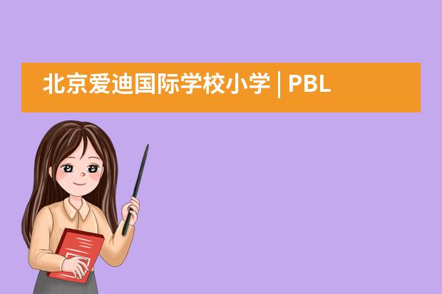 北京爱迪国际学校小学 | PBL项目：团结协作中迸发创新思维
