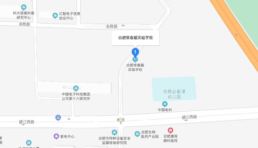 合肥常春藤实验学校地图图片