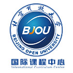 北京开放大学国际课程中心校徽logo