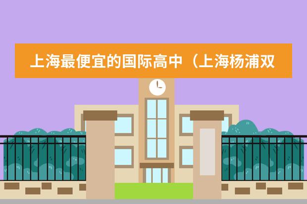 上海最便宜的国际高中（上海杨浦双语学校入学条件）